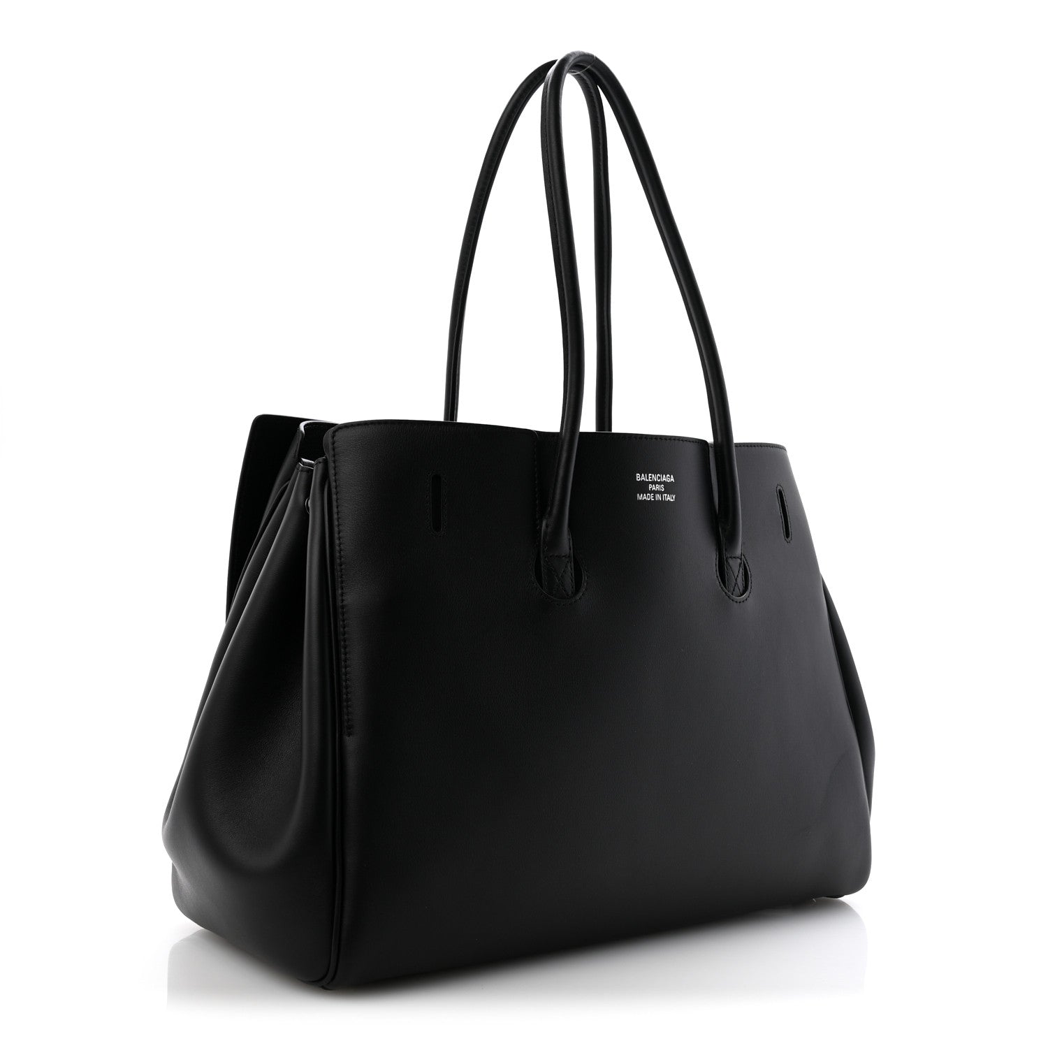Balenciaga Smooth Calfskin Medium Bel Air Carry All Bag Black 3 of 9