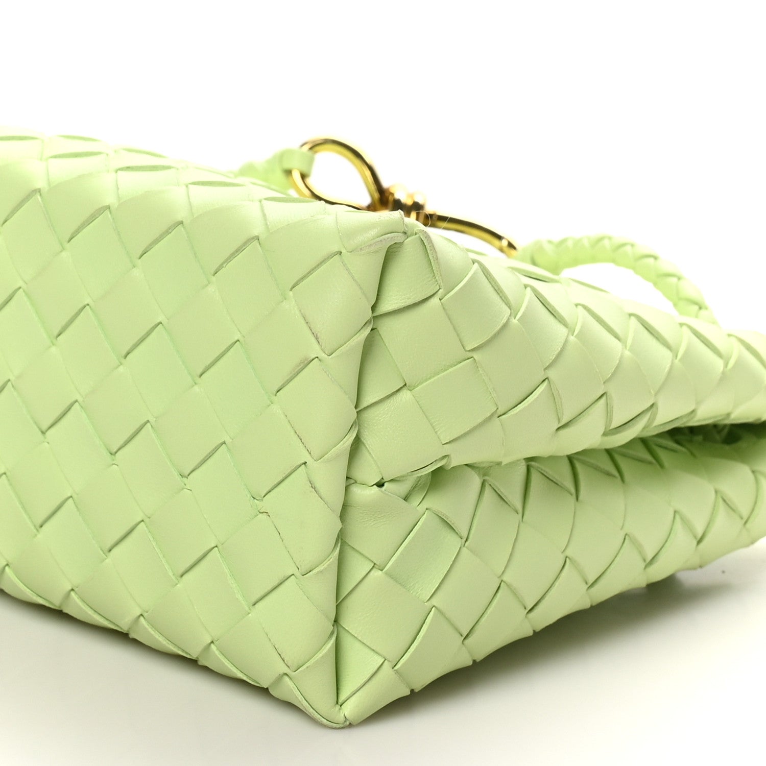 Bottega Veneta Nappa Intrecciato Small Andiamo Shoulder Bag Fennel 9 of 9