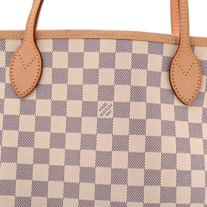 Louis Vuitton Damier Azur Neo Neverfull MM Rose Ballerine 7 of 12