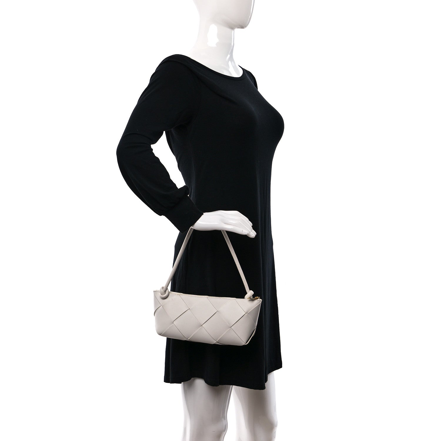 Bottega Veneta Nappa Maxi Intreccio Exploded Shoulder Bag Chalk 2 of 11