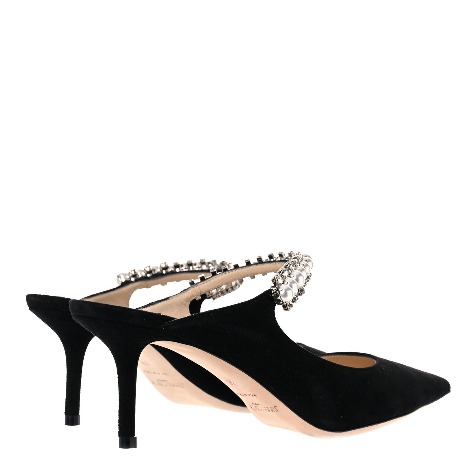 Jimmy Choo Suede Bing 65 Pumps 38 Black 4 of 13