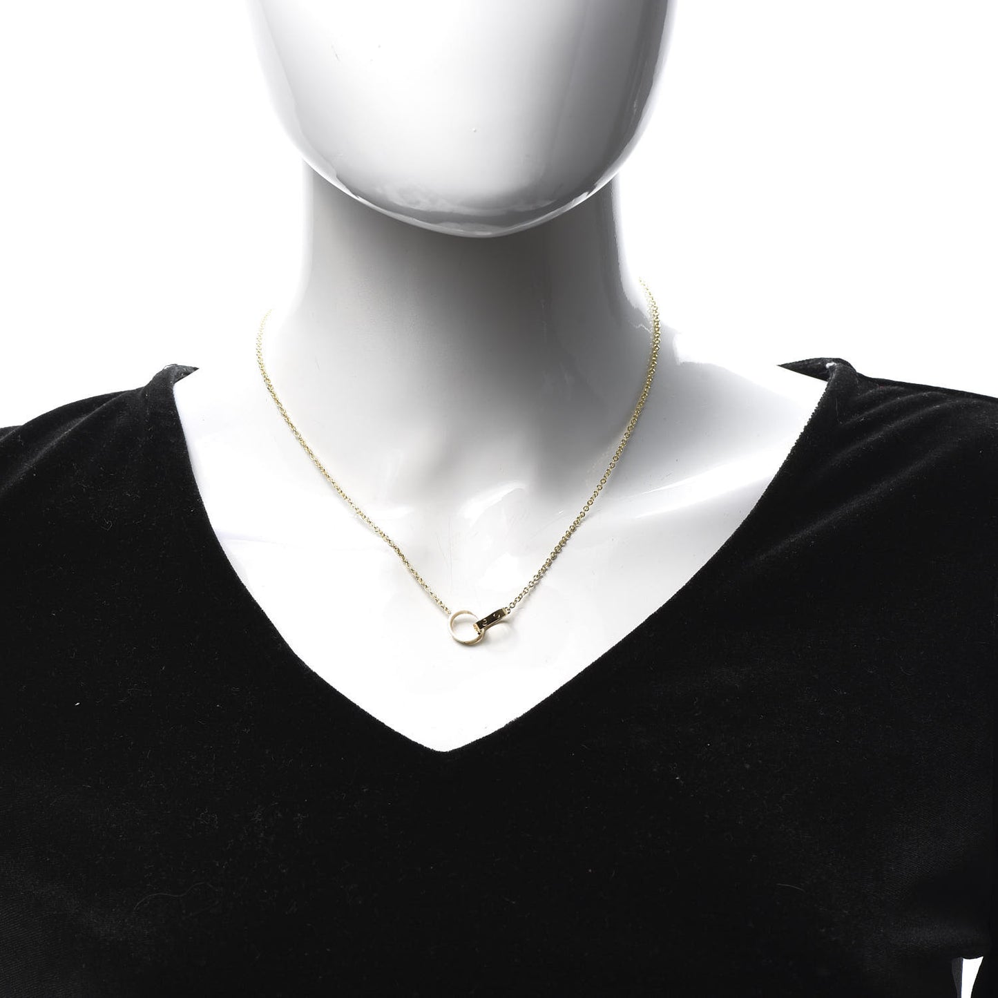 18K Yellow Gold Interlocking LOVE Necklace