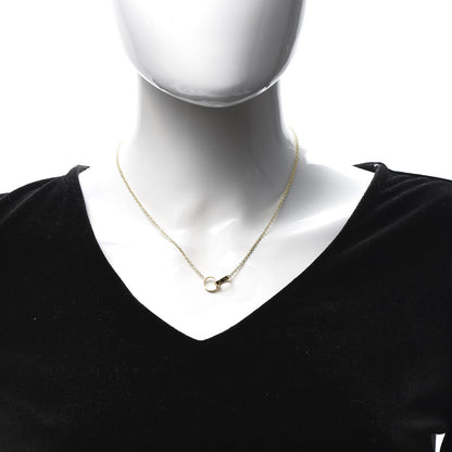 Cartier 18K Yellow Gold Interlocking LOVE Necklace 2 of 7