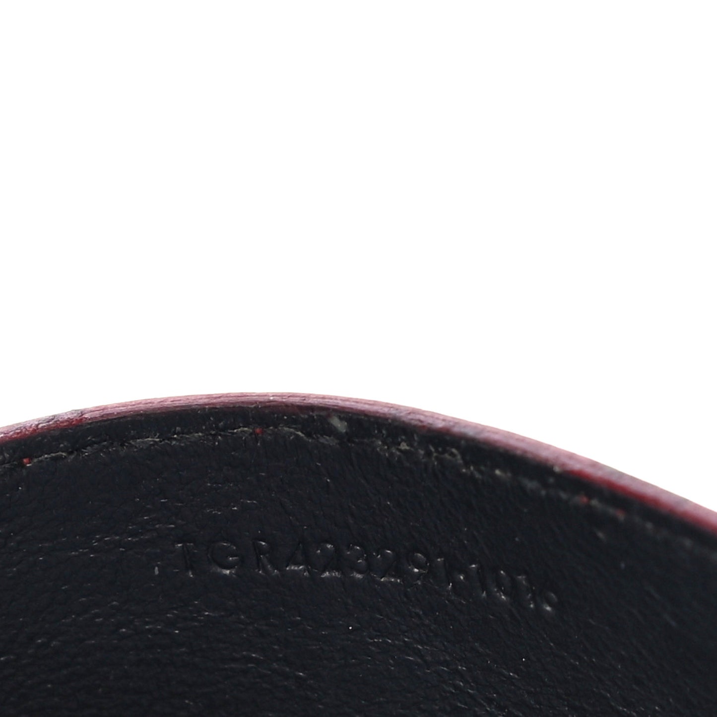 Grain De Poudre Matelasse Chevron Monogram Credit Card Case New Red