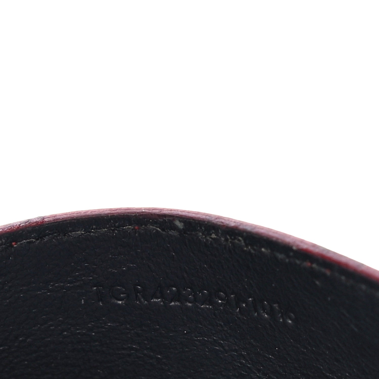 Saint Laurent Grain De Poudre Matelasse Chevron Monogram Credit Card Case New Red 7 of 18