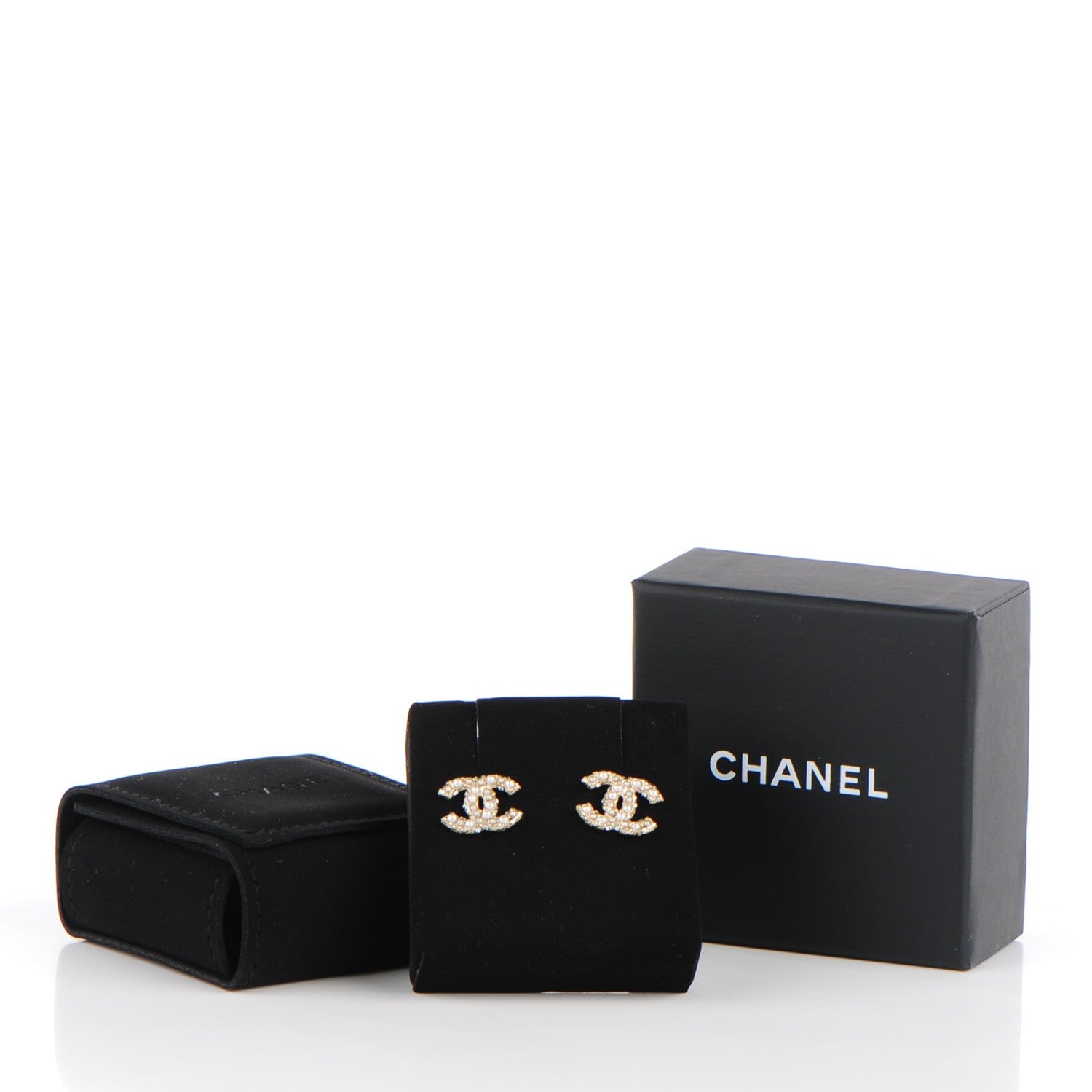 Chanel Pearl CC Earrings Gold 5 of 5