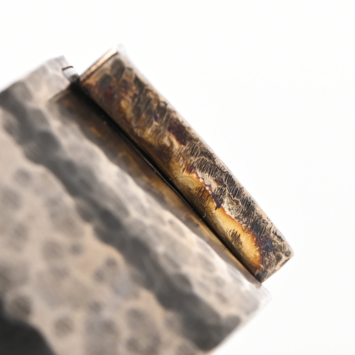 Brass Cuff Bracelet Black Silver