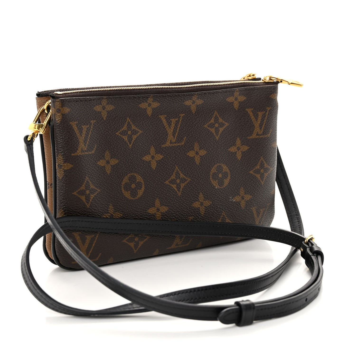 Reverse Monogram Giant Double Zip Pochette