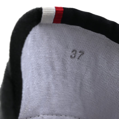Christian Louboutin Canvas Pedro Womens Flat Sneakers 37 Black Red 8 of 13