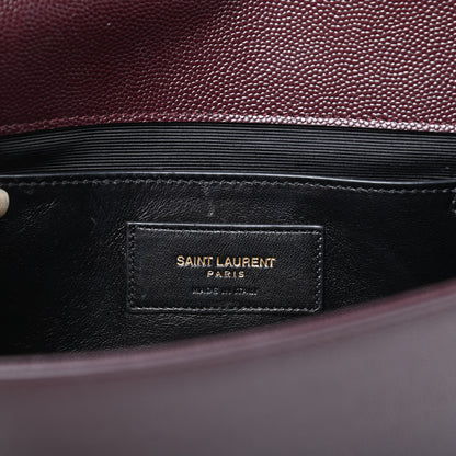 Saint Laurent Grain De Poudre Classic Monogram Cassandre Clutch Amaranto 6 of 8