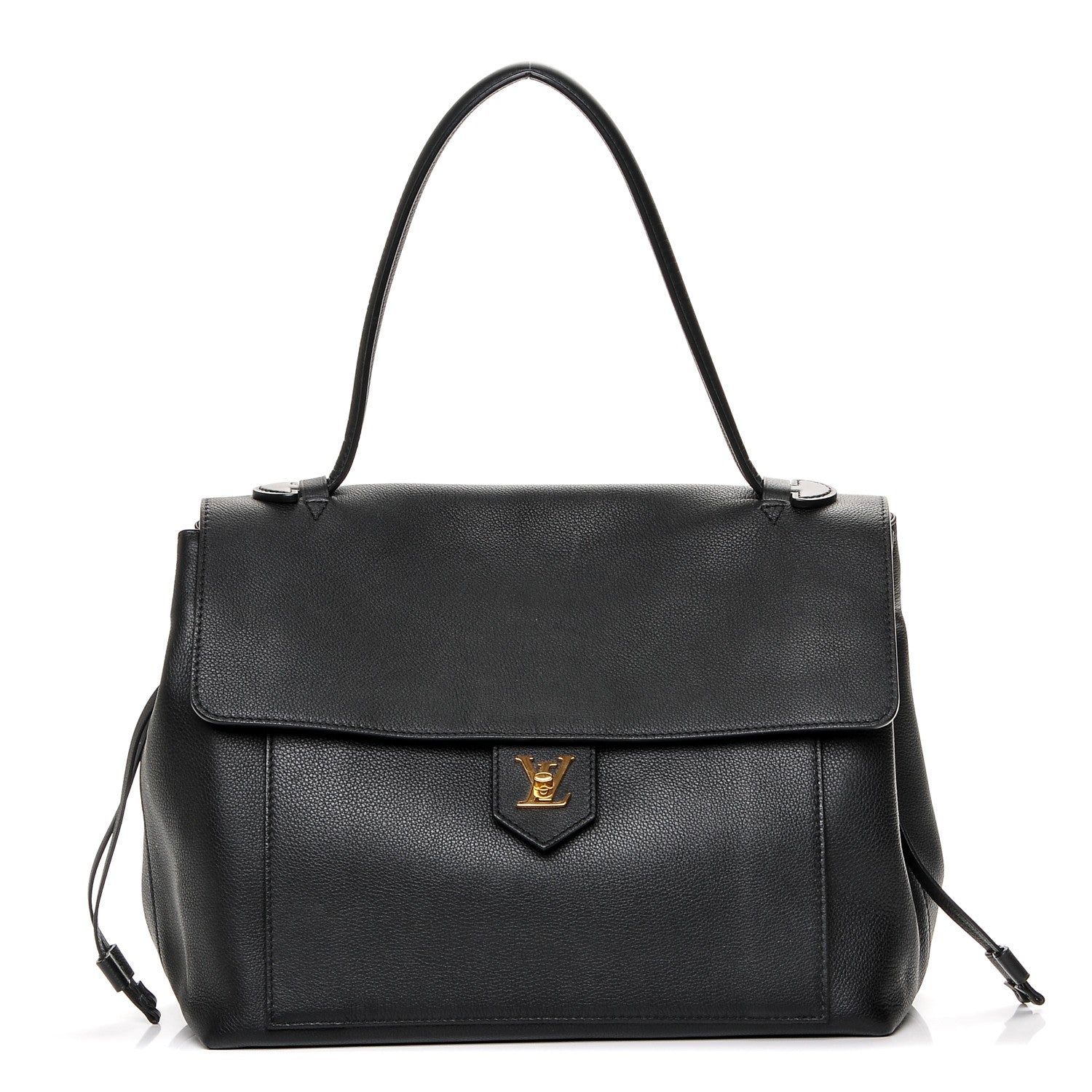 Louis Vuitton Calfskin Lockme MM Black 1 of 6