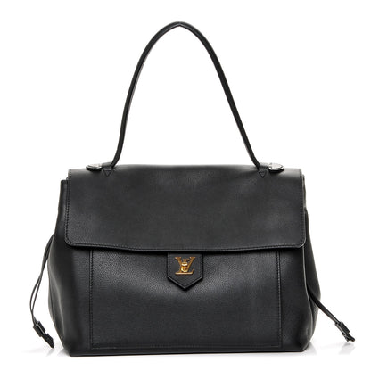 Louis Vuitton Calfskin Lockme MM Black 1 of 6