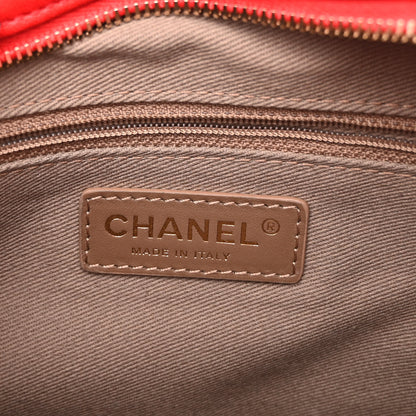 Chanel Goatskin Quilted Large Casual Trip Camera Case Bag Red 6 of 9
