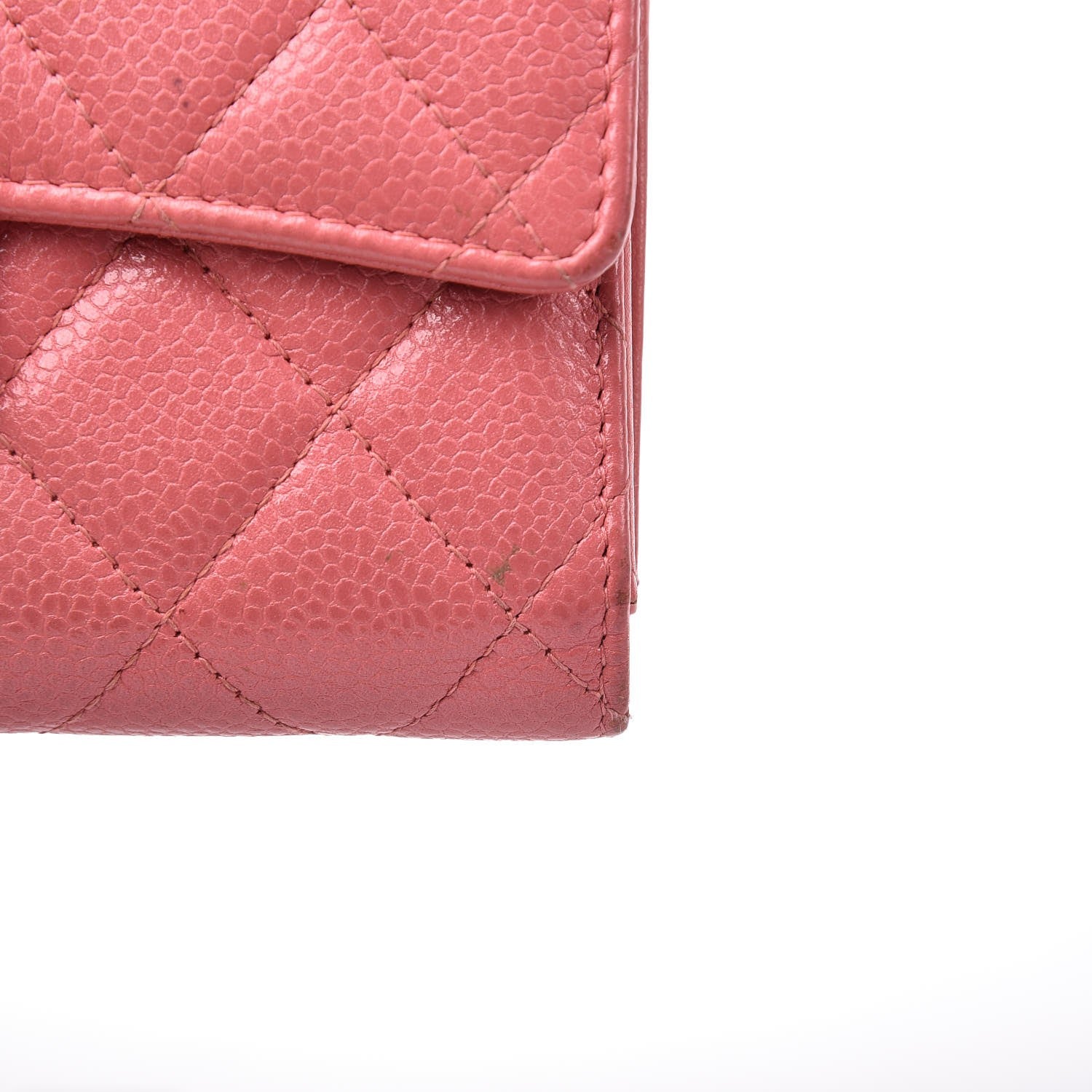 Chanel Caviar Quilted Small Flap Wallet Pink 10 of 17