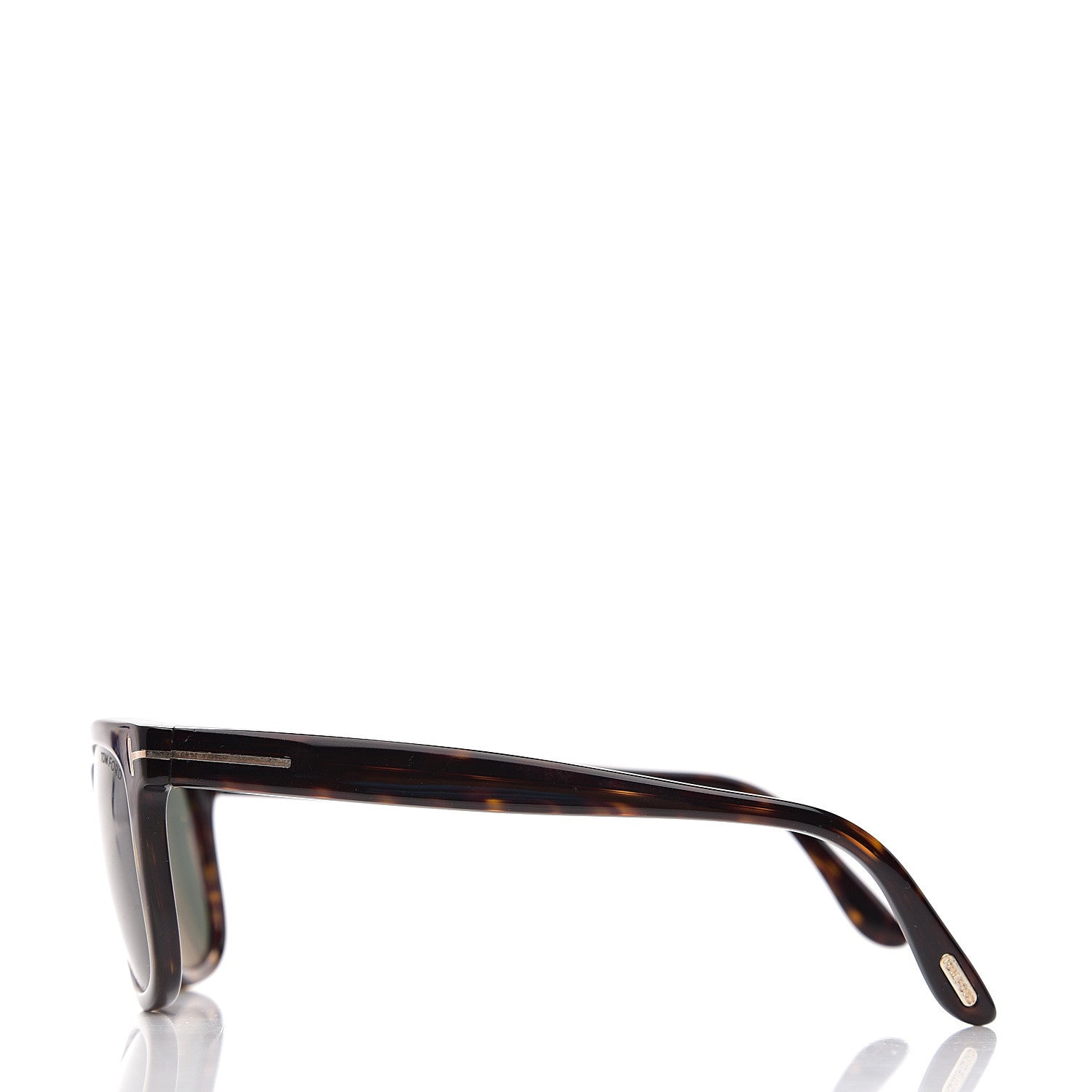 Tom Ford Polarized Leo Square Sunglasses TF336 Havana 3 of 8