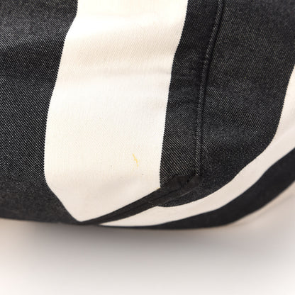 Celine Canvas Striped Large Phantom Cabas Black White 10 of 10