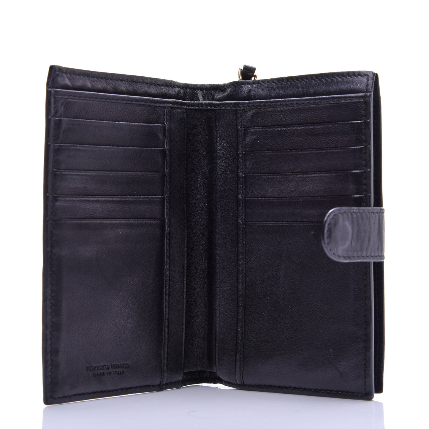 Nappa Intrecciato Continental Wallet Black