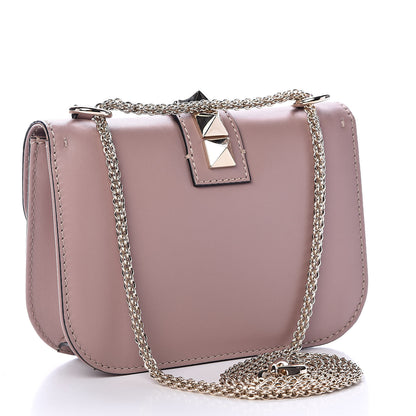 Valentino Garavani Vitello Small Glam Lock Rockstud Flap Poudre 3 of 10