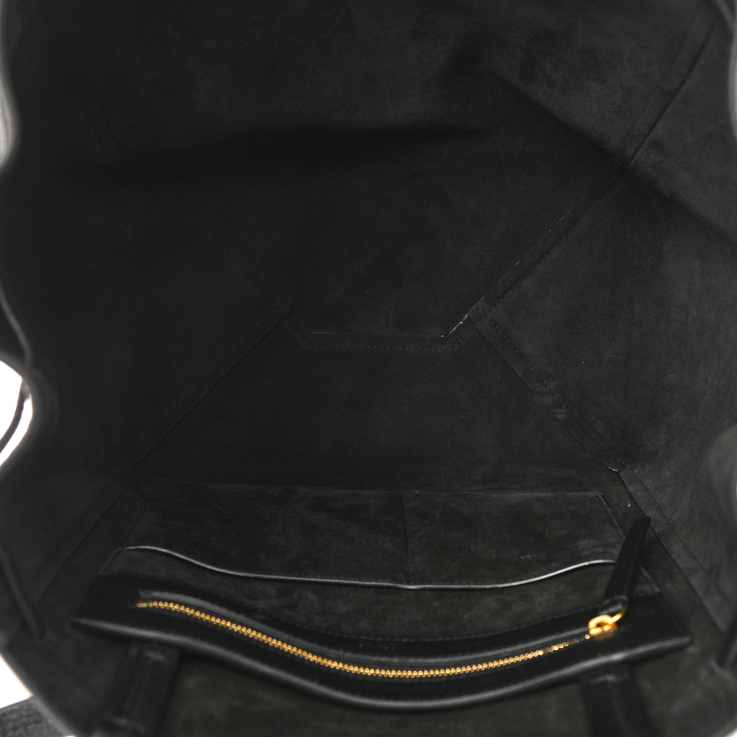 Soft Grained Calfskin Small Belt Cabas Phantom Black