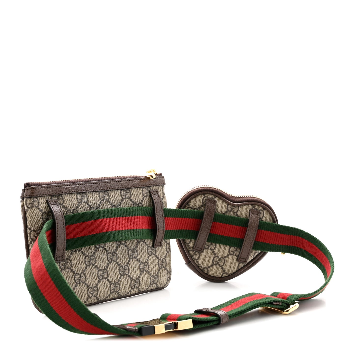 GG Supreme Monogram Web Ophidia Utility Belt Bag  85 34 Beige Ebony New Acero