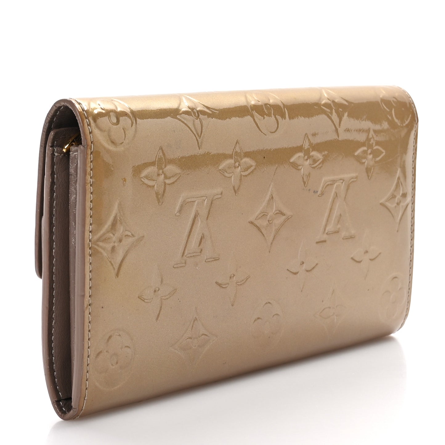 LOUIS VUITTON Vernis Sarah Wallet Noisette