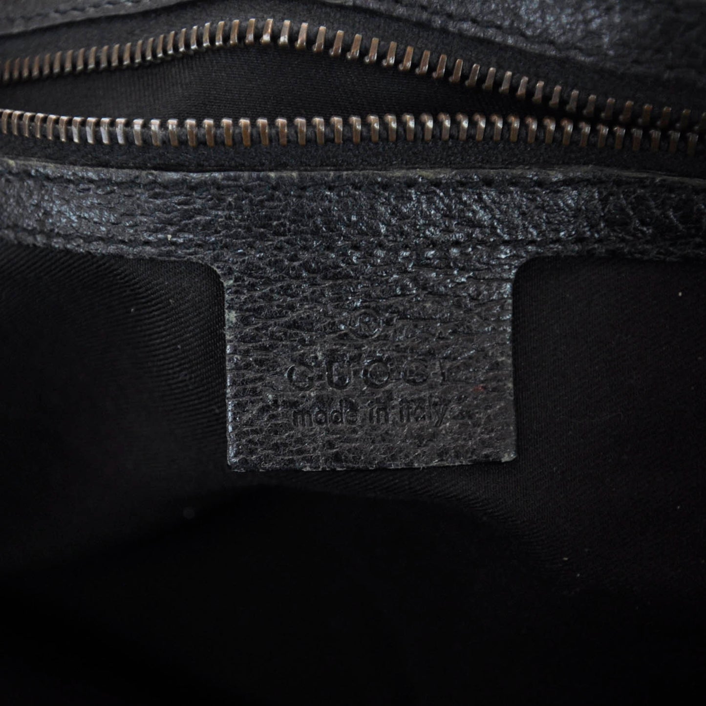 Monogram Bamboo Handle Shoulder Bag Black