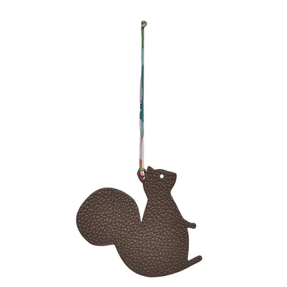 Hermes Epsom Togo Petit H GM Squirrel Bag Charm 1 of 3