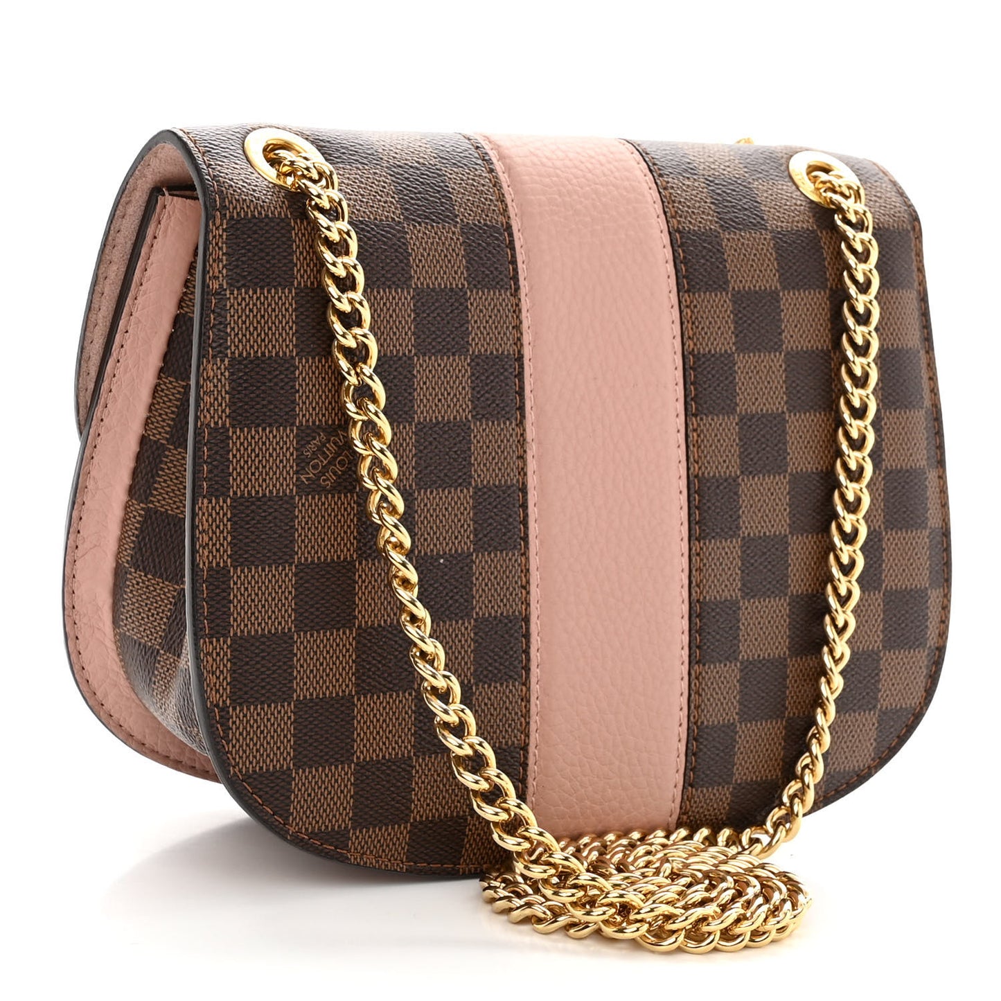 Damier Ebene Cuir Taurillon Wight Magnolia