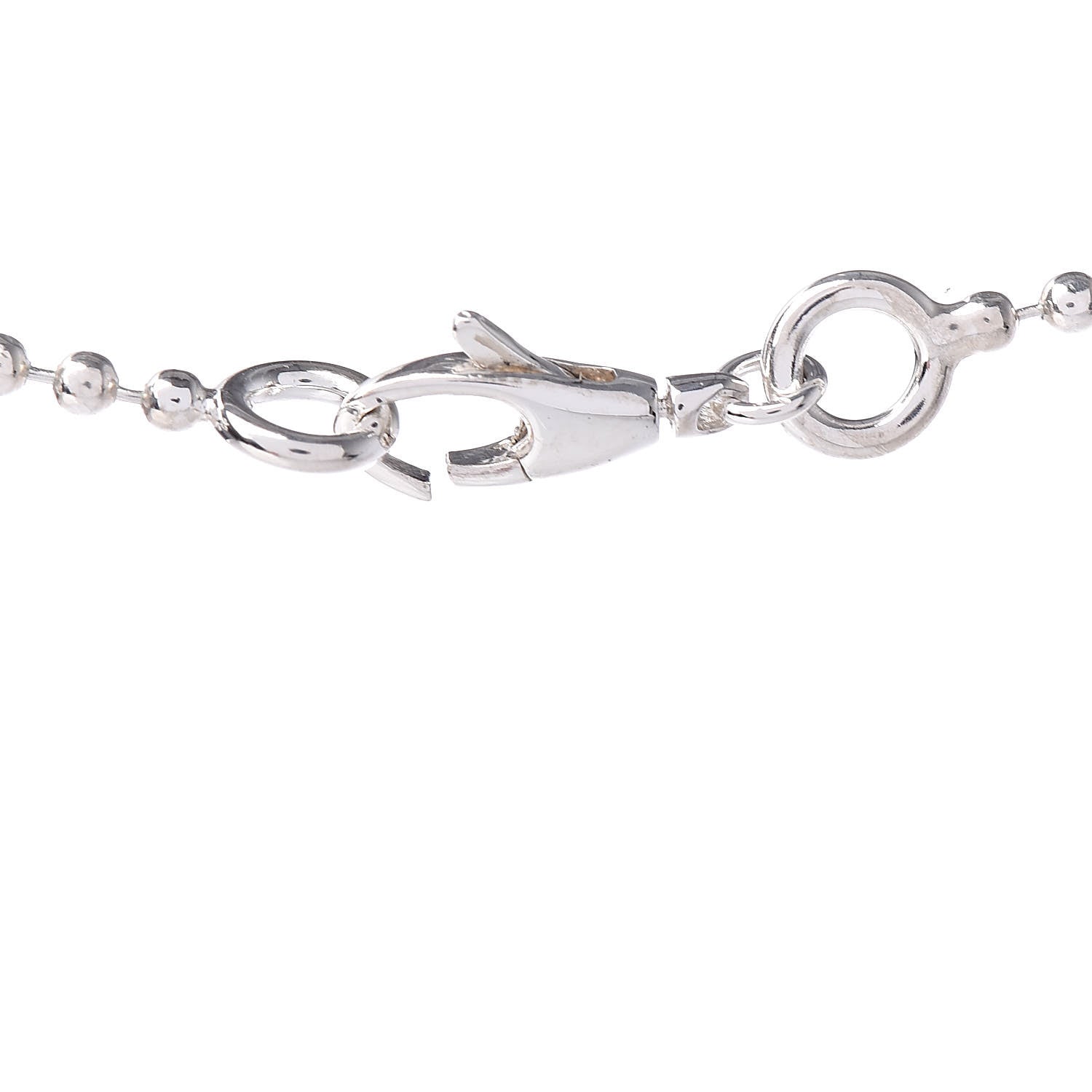 Gucci Sterling Silver Interlocking G Beaded Cluster Pendant Necklace 6 of 6