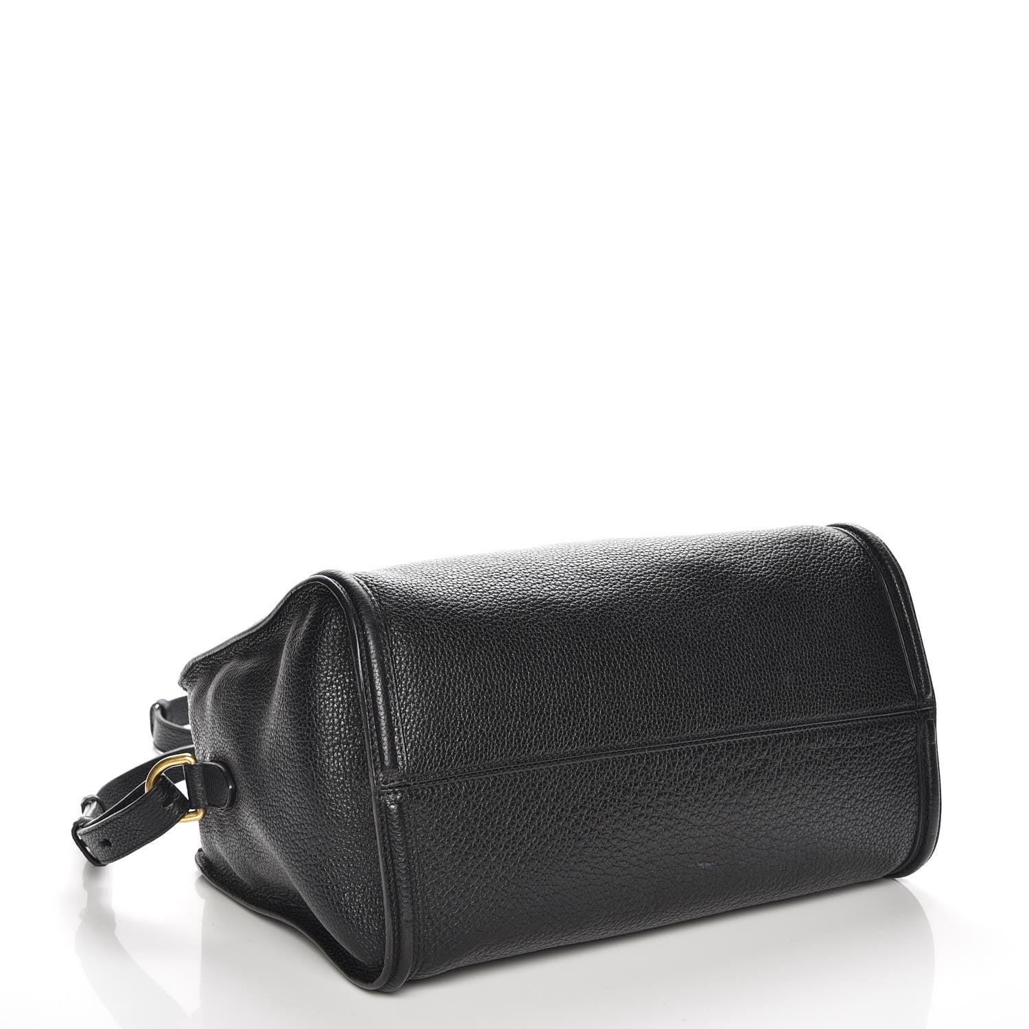 Alexander McQueen Pebbled Calfskin Small Skull Padlock Zip Around Tote Black 5 of 8
