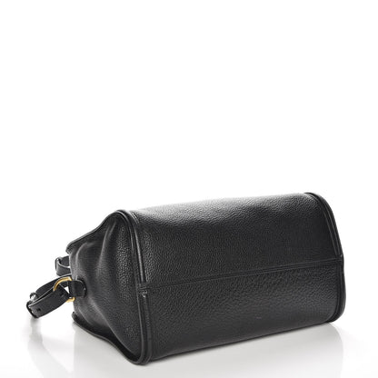 Alexander McQueen Pebbled Calfskin Small Skull Padlock Zip Around Tote Black 5 of 8