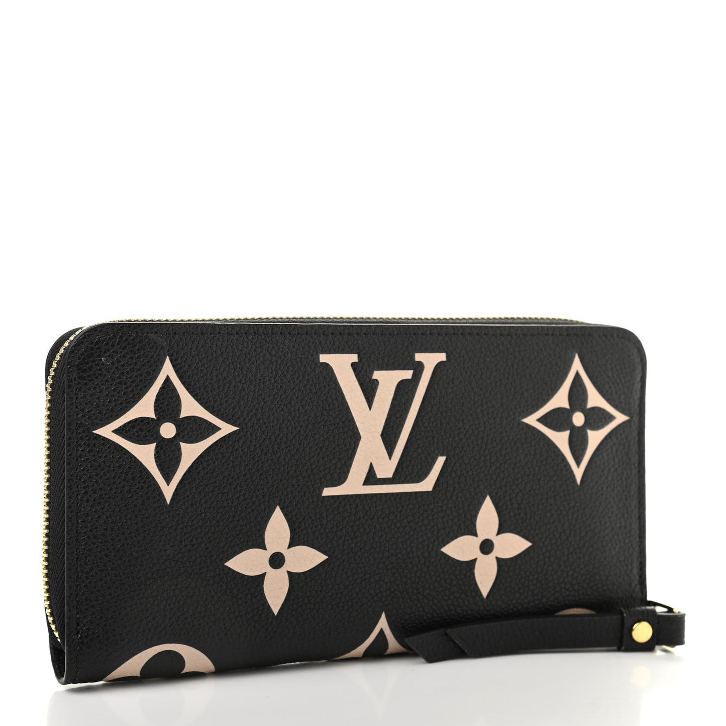 Empreinte Monogram Giant Zippy Wallet Black Beige