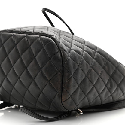 Chanel Calfskin Quilted Small Urban Spirit Backpack Black 10 of 11