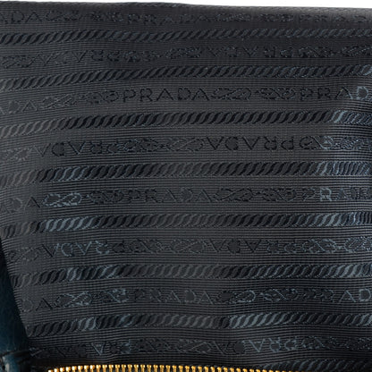 Prada Vitello Shine Tote Denim 7 of 11