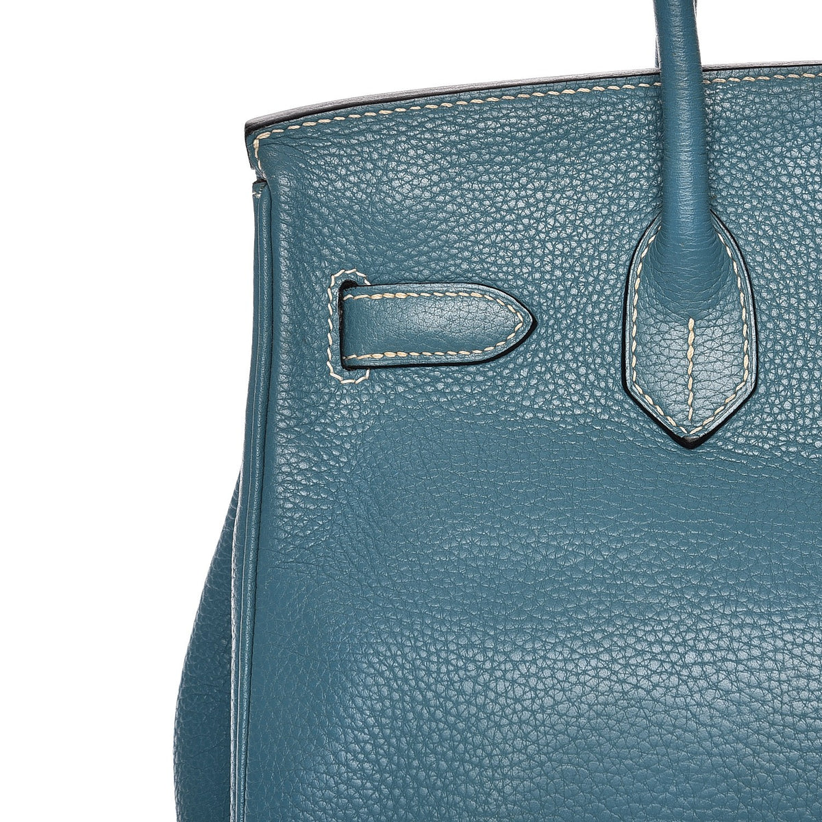 Taurillon Clemence Birkin 30 Blue Jean