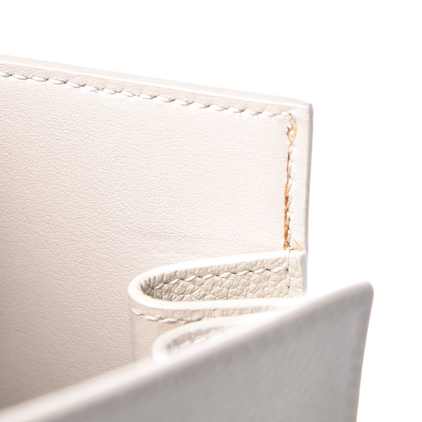 Grained Calfskin Small Sac De Jour Dove White