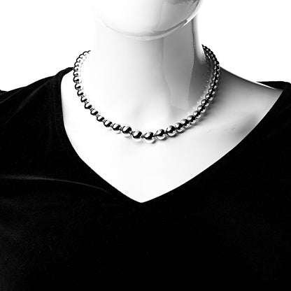 Tiffany Sterling Silver HardWear Graduated Ball Necklace 2 of 7