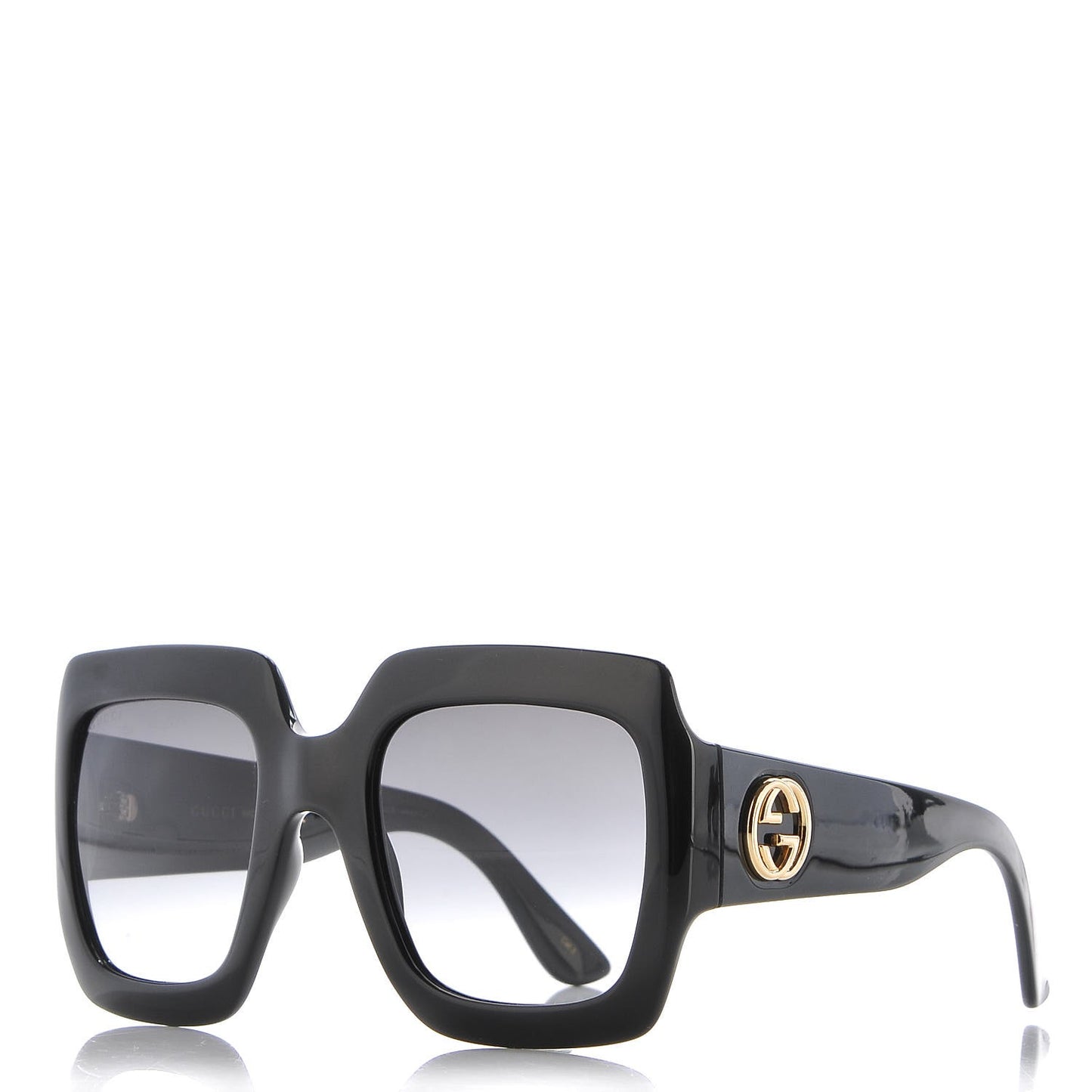 Acetate Square Frame Sunglasses GG0053S Black