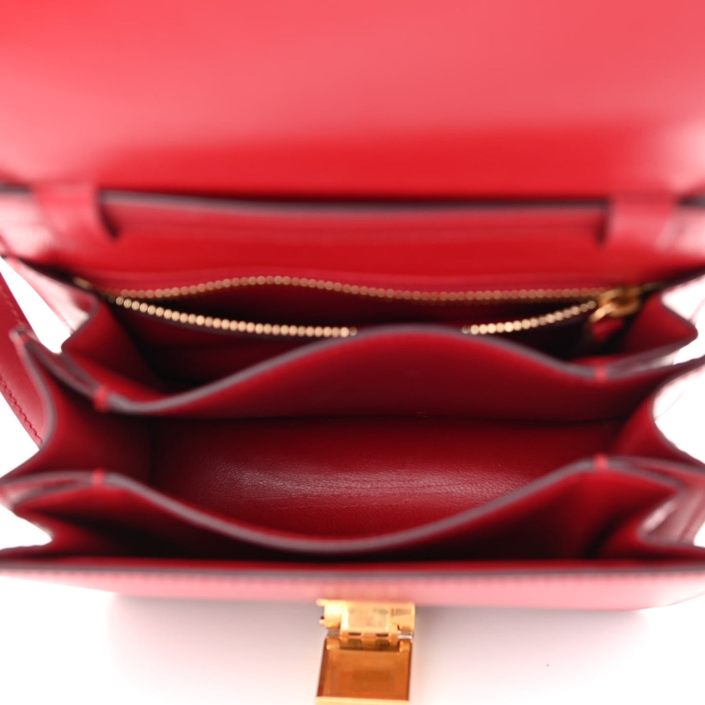 Box Calfskin Small Classic Box Flap Bag Red