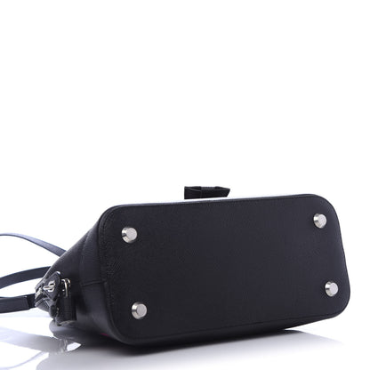 Balenciaga Signature Grained Calfskin Logo S Ville Top Handle Bag Black Rose Shocking 3 of 9