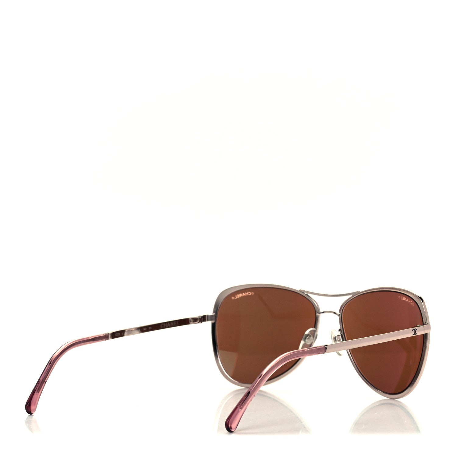 Chanel 18K Pilot Summer Sunglasses 4223 Pink Gold 4 of 8