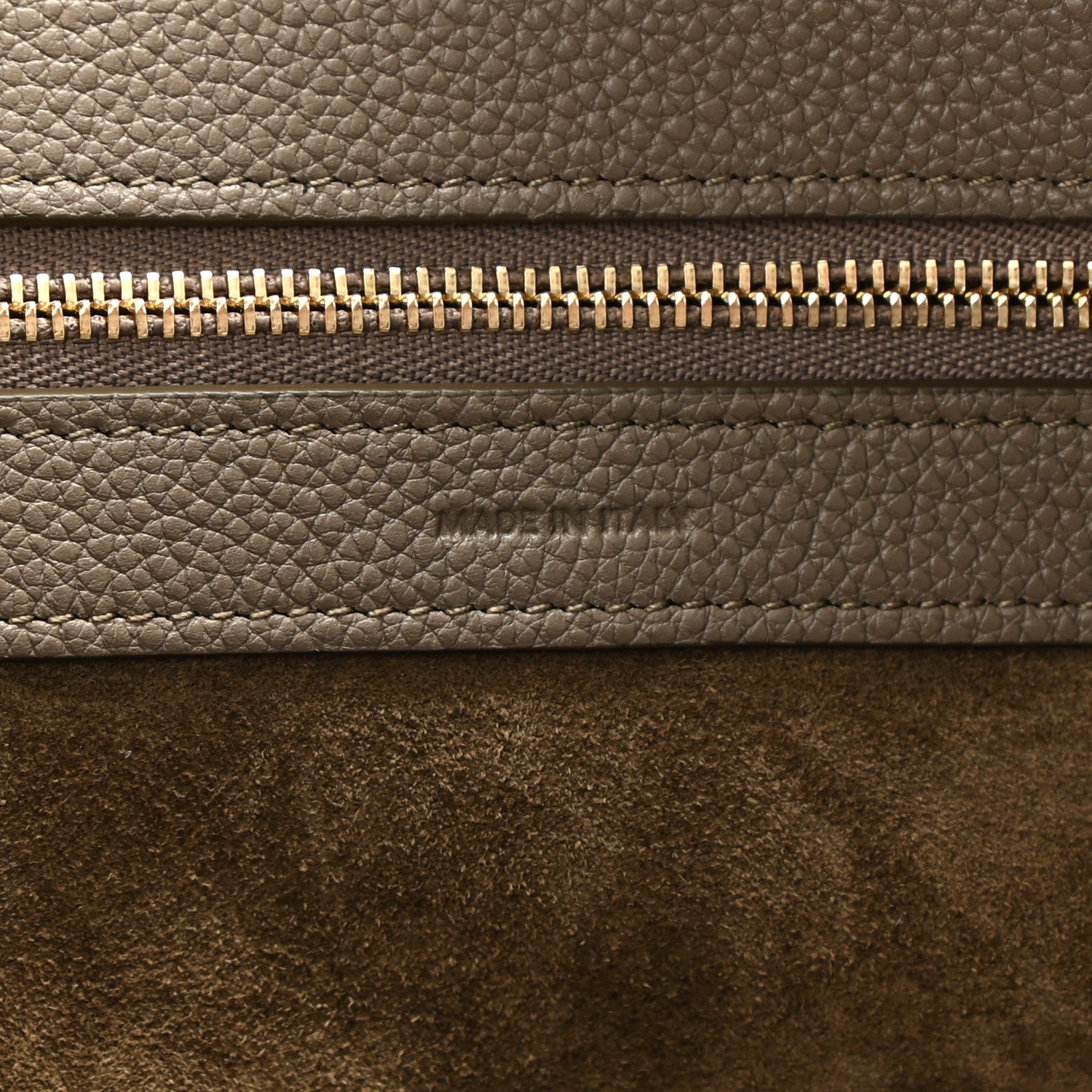 Celine Soft Grained Calfskin Medium Belt Cabas Phantom Taupe 6 of 11