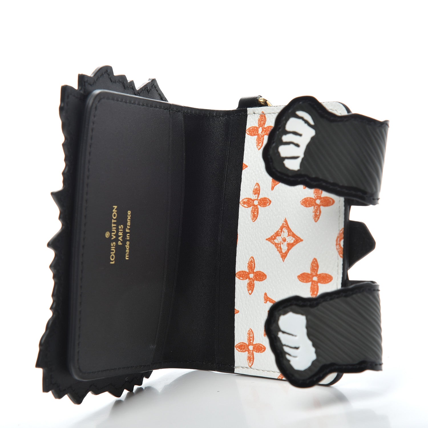 Louis Vuitton Epi Catogram Calfskin Cat Card Holder Black 4 of 6