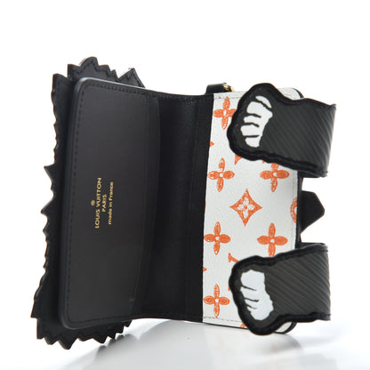 Louis Vuitton Epi Catogram Calfskin Cat Card Holder Black 4 of 6