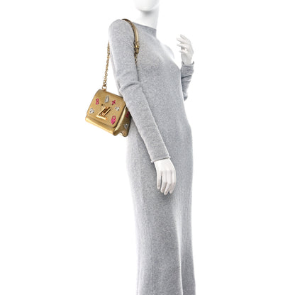Louis Vuitton Epi Love Lock Twist Shoulder Bag MM Gold 2 of 12
