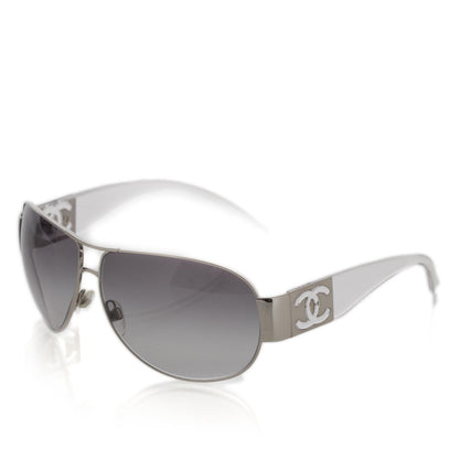 Chanel Aviator Sunglasses 4128 Clear 1 of 11