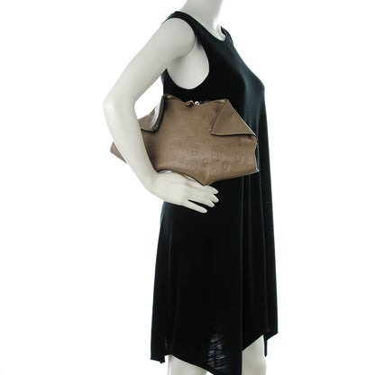 Alexander McQueen Calfskin Skull Embossed De Manta Clutch Natural Brown 4 of 7