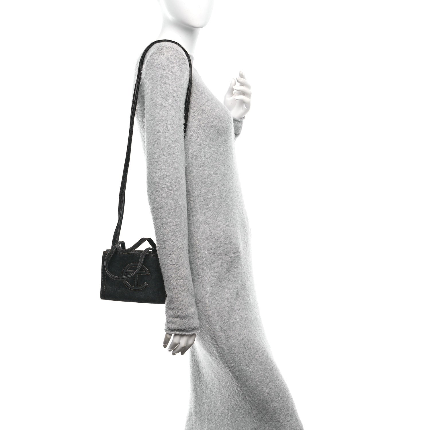 Telfar Denim Small Shopping Bag Black 2 of 10