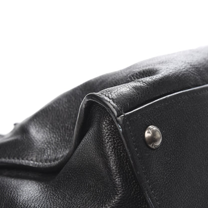 Prada Glace Calf Twin Pocket Tote Black 9 of 14