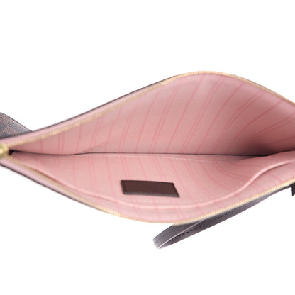Louis Vuitton Damier Ebene Neverfull MM GM Pochette Rose Ballerine 4 of 6